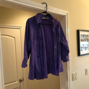 Purple button up